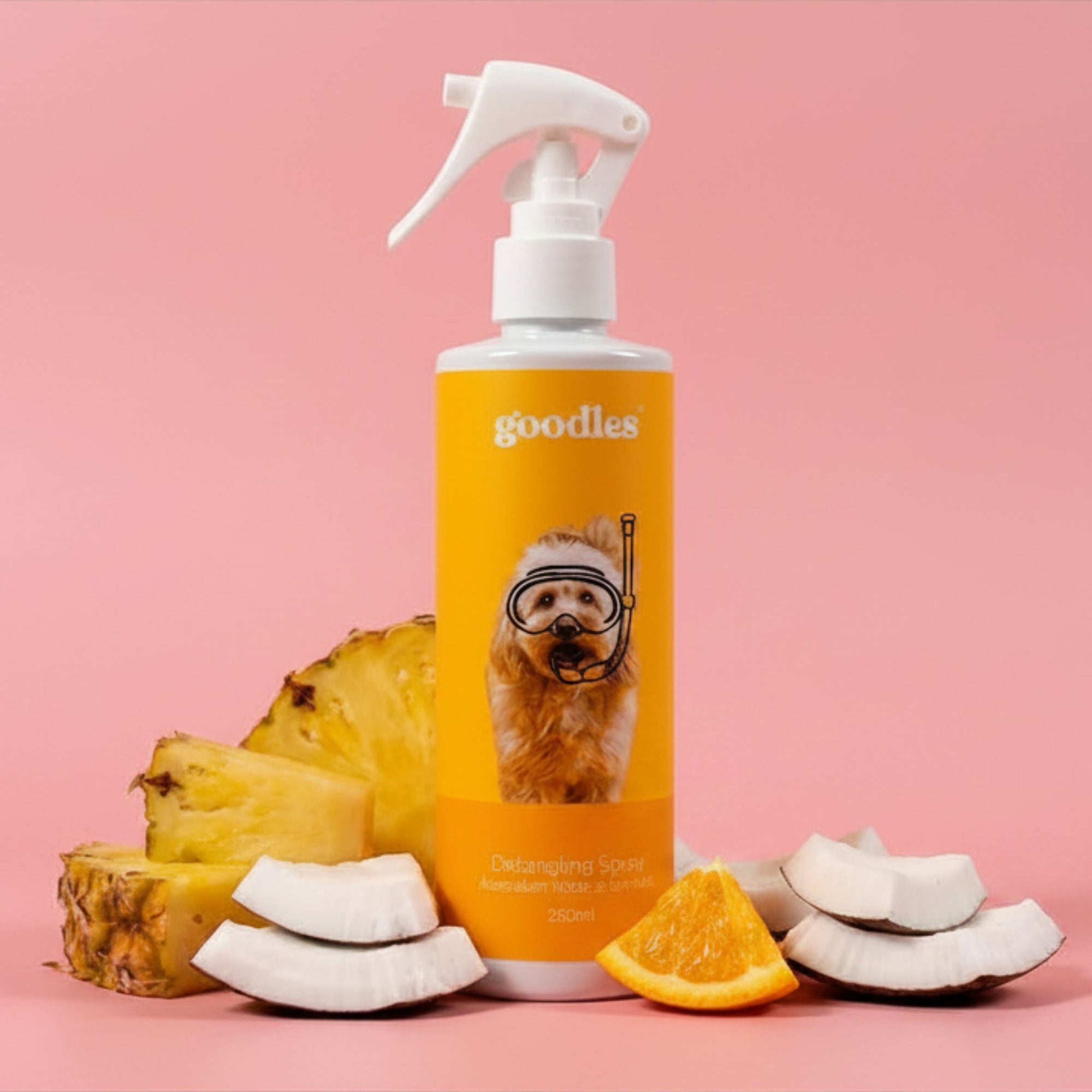 Dog Detangling Spray for Knots, Matted Fur & Daily Grooming (Oodles & Long Hair)