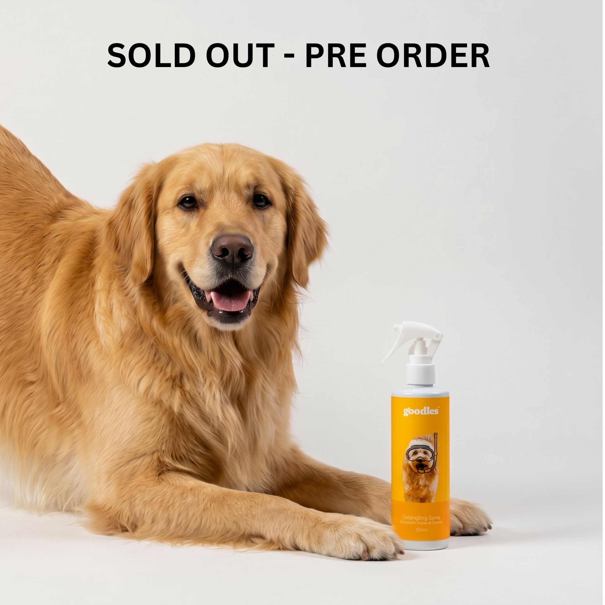 Dog Detangling Spray for Knots, Matted Fur & Daily Grooming (Oodles & Long Hair)